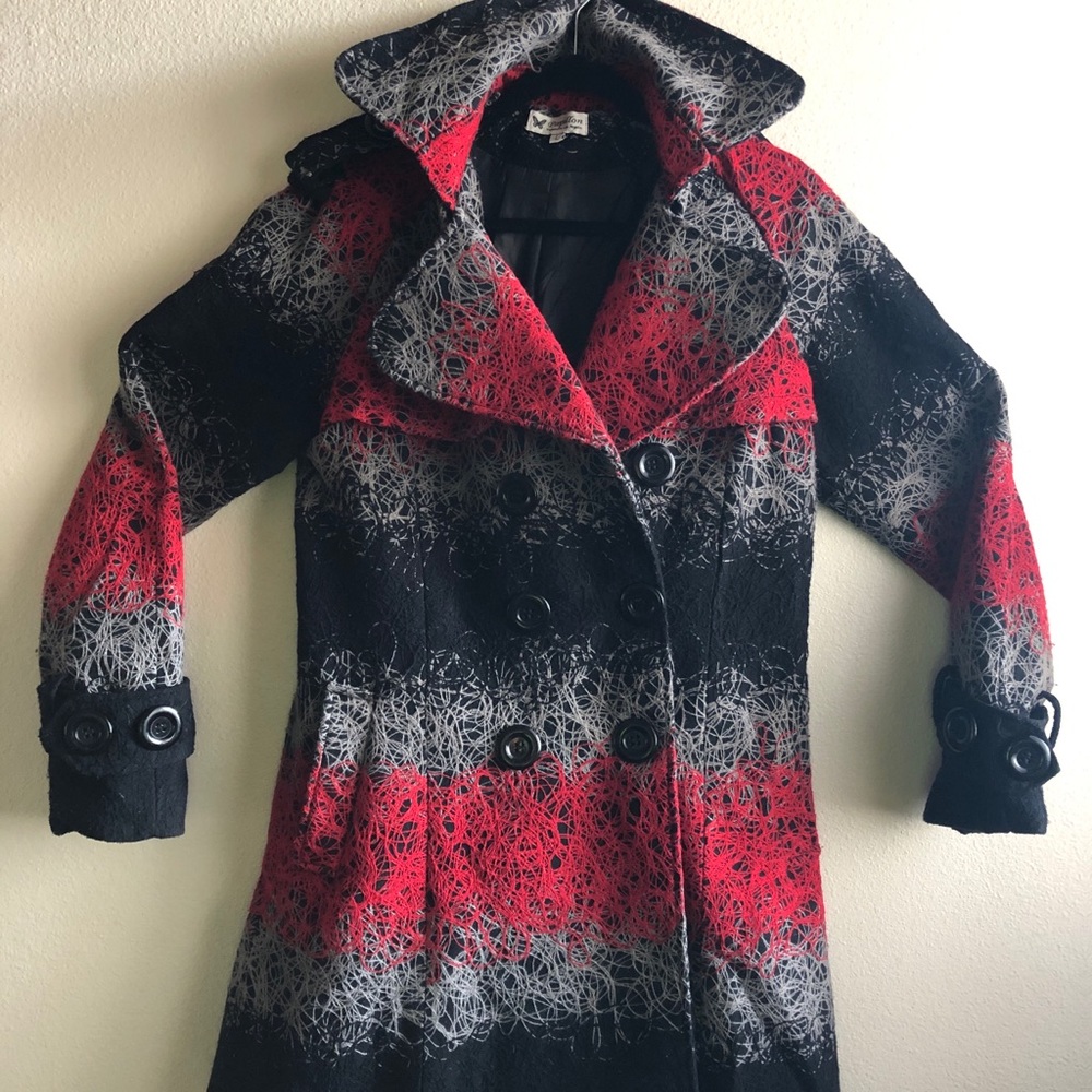 Papillon double breasted peacoat LARGE
